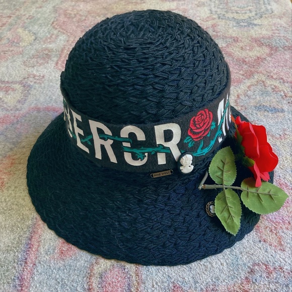 Customed Design Rose Straw Hat main image 7
